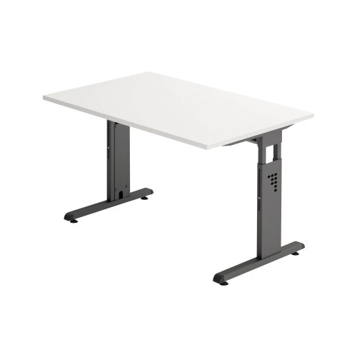 Hammerbacher Schreibtisch O-Serie 1.200 x 650-850 x 800 mm (B x H x T)