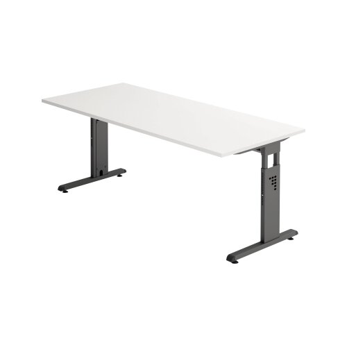 Hammerbacher Schreibtisch O-Serie 1.800 x 650-850 x 800 mm (B x H x T)