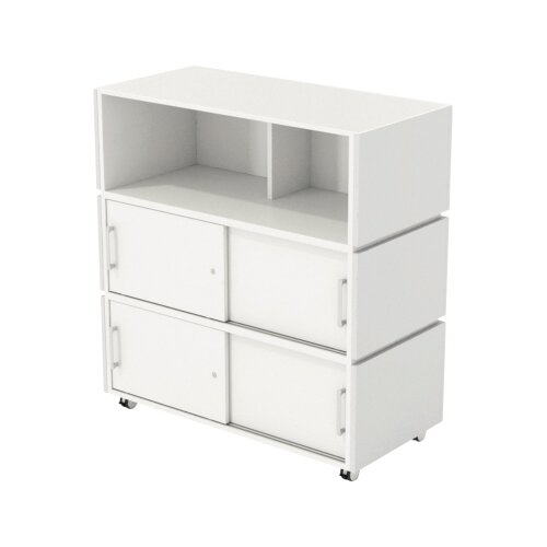 Haupttheke LITTLE PEARL mit Rollen, Neutralware