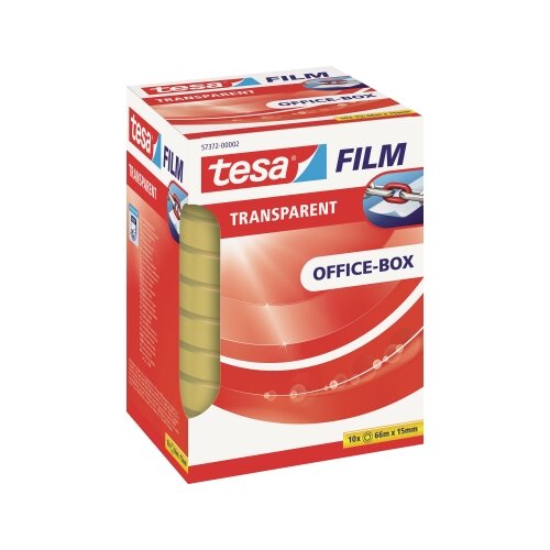 tesa® Klebefilm tesafilm® transparent Office-Box 15 mm x 66 m (B x L) 10 St./Pack.