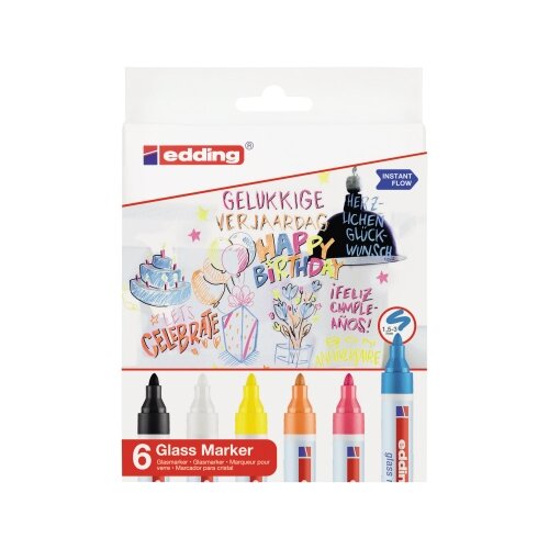 edding Glasboardmarker 95 6 St./Pack.