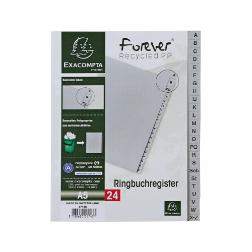 Exacompta A-Z Register Forever® DIN A5