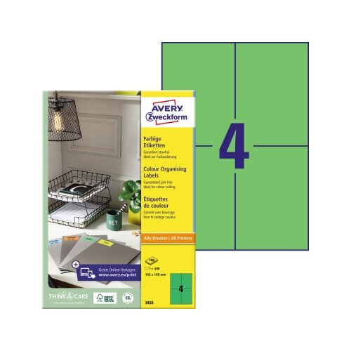 Avery Zweckform Universaletikett 105 x 148 mm (B x H)