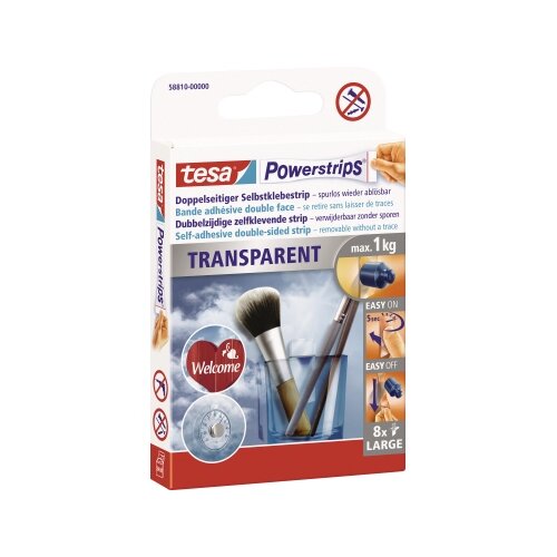 tesa® Klebepad Powerstrips® transparent Large