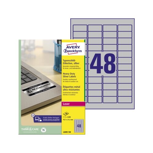 Avery Zweckform Typenschildetikett 4.800 Etik./Pack.