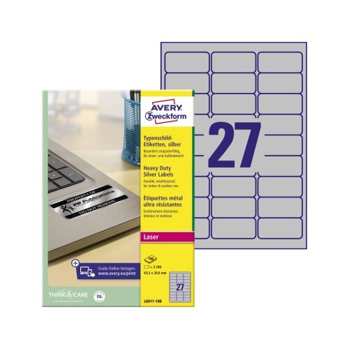 Avery Zweckform Typenschildetikett 2.700 Etik./Pack.
