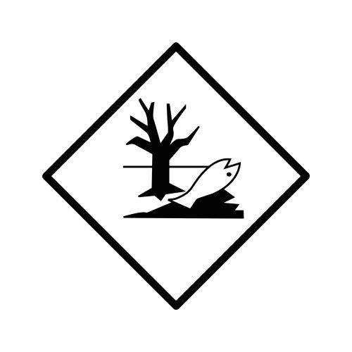 DR-Label Hinweisetikett Umweltgefährdende Stoffe (Fisch/Baum)