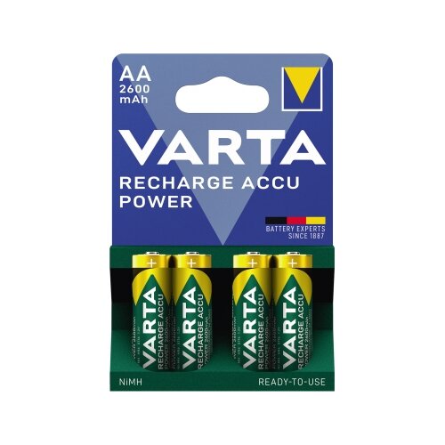 Varta Akku Recharge Accu Power AA/Mignon 4 St./Pack.