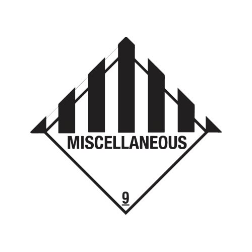 DR-Label Hinweisetikett Gefahrgutklasse 9
