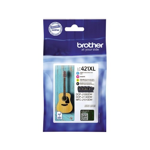 Brother Tintenpatrone LC-421XL schwarz, cyan, magenta, gelb