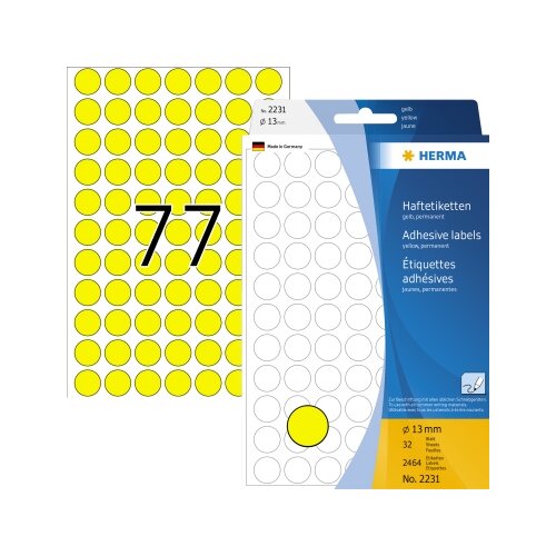 HERMA Markierungspunkt 13 mm 2.464 Etik./Pack.