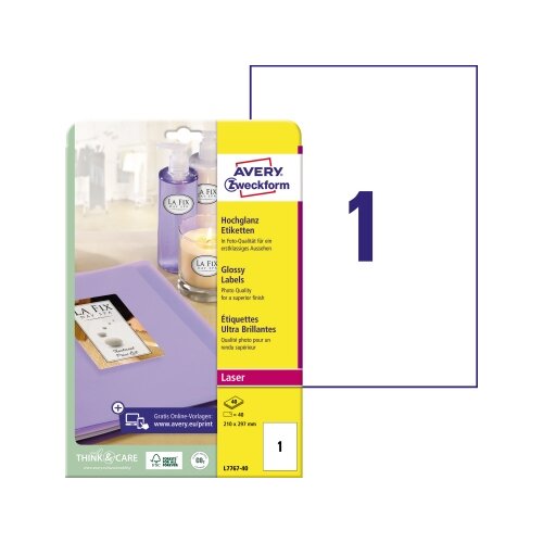 Avery Zweckform Universaletikett 210 x 297 mm (B x H)