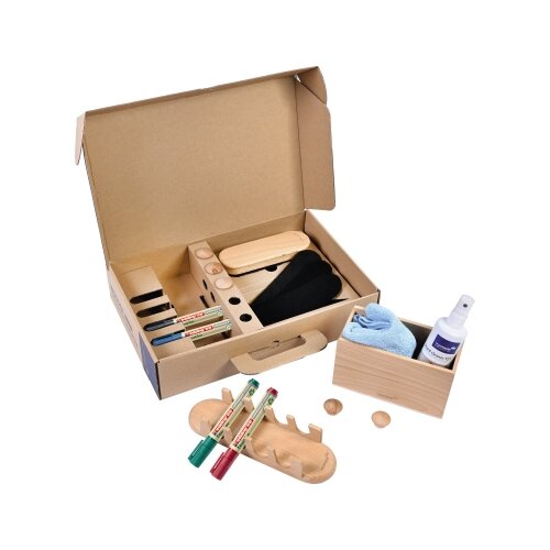 Legamaster Starterset Whiteboard WOODEN