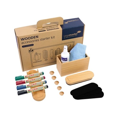 Legamaster Starterset Whiteboard WOODEN