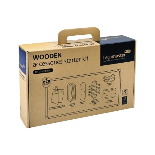 Legamaster Starterset Whiteboard WOODEN