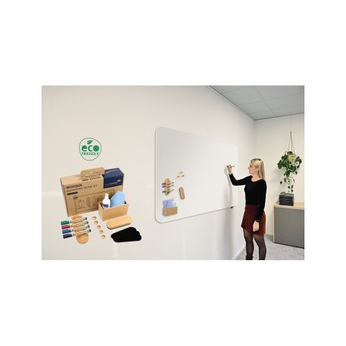 Legamaster Starterset Whiteboard WOODEN