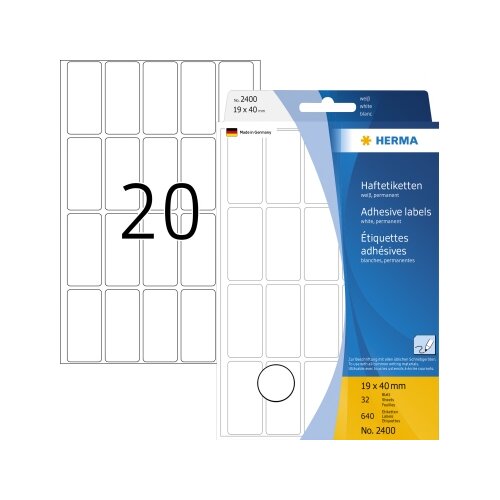 HERMA Universaletikett 19 x 40 mm (B x H)