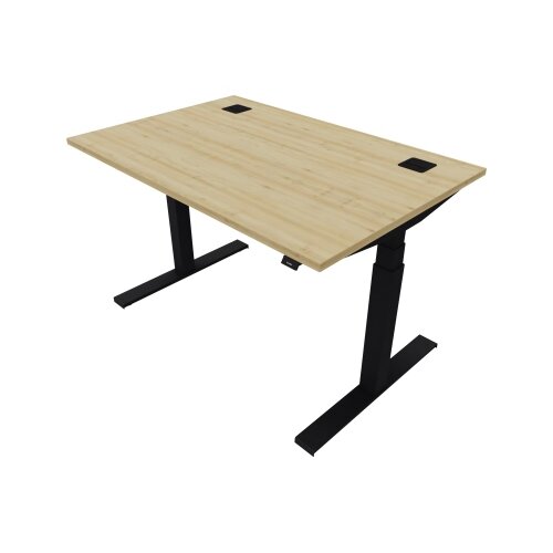 NowyStyl Schreibtisch eModel 2.0 1.200 x 640-1.300 x 800 mm (B x H x T) jet black