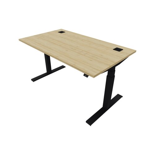 NowyStyl Schreibtisch eModel 2.0 1.400 x 640-1.300 x 800 mm (B x H x T) jet black