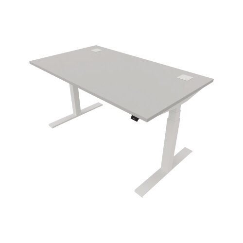 NowyStyl Schreibtisch eModel 2.0 1.400 x 640-1.300 x 800 mm (B x H x T) pure white