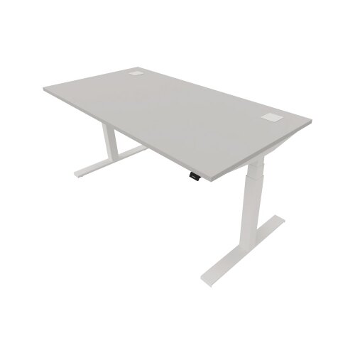 NowyStyl Schreibtisch eModel 2.0 1.600 x 640-1.300 x 800 mm (B x H x T) pure white