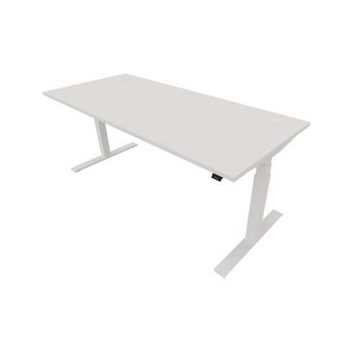 NowyStyl Schreibtisch eModel 2.0 1.800 x 640-1.300 x 800 mm (B x H x T) pure white