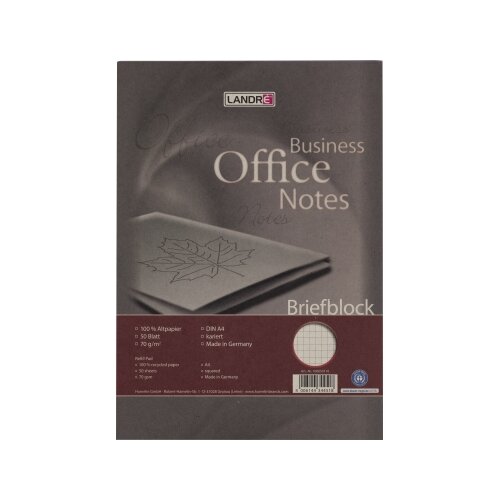 Landré Briefblock Business Office Notes DIN A4