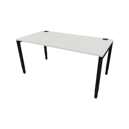 NowyStyl Schreibtisch 1.600 x 640-860 x 800 mm (B x H x T) schwarz
