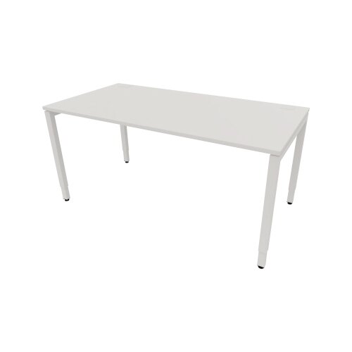 NowyStyl Schreibtisch 1.600 x 640-860 x 800 mm (B x H x T) weiß