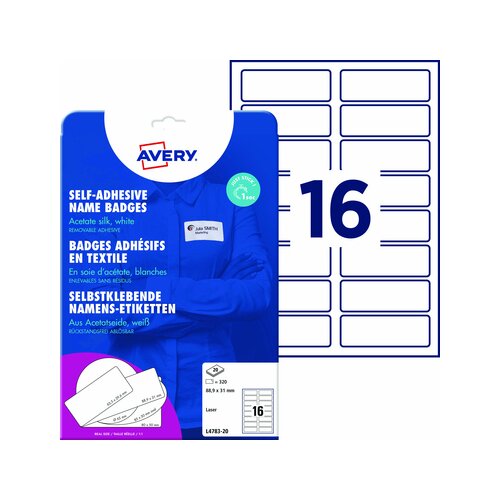 Avery Zweckform Namensetikett 88,9 x 31 mm (B x H)