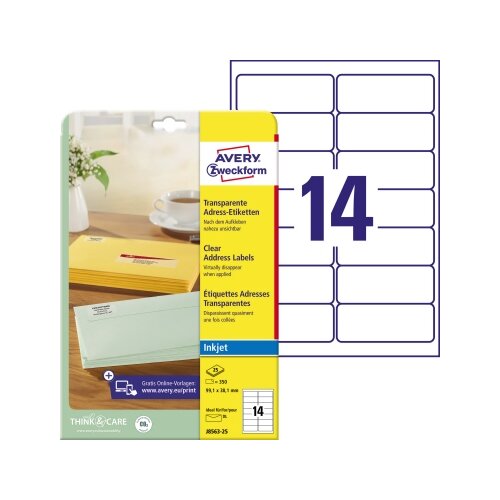 Avery Zweckform Folienetikett 99,1 x 38,1 mm (B x H)