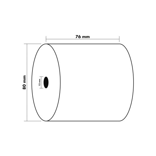 Exacompta Additionsrolle 76 mm x 55 m (B x L)