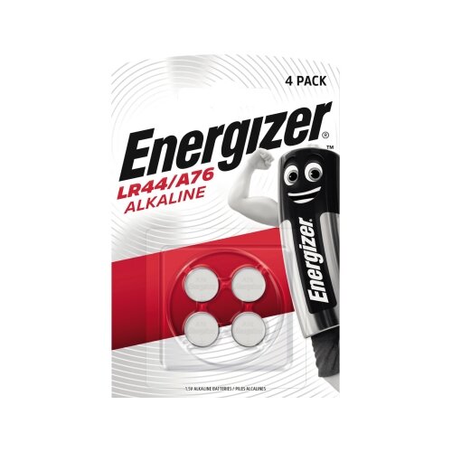 Energizer® Knopfzelle Alkaline A76/LR44 175 mAh 4 St./Pack.