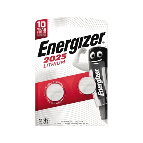 Energizer® Knopfzelle Lithium CR2025 155 mAh 2 St./Pack.