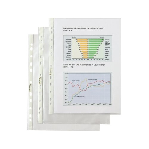 Hetzel Prospekthülle Economic DIN A4 100 St./Pack.
