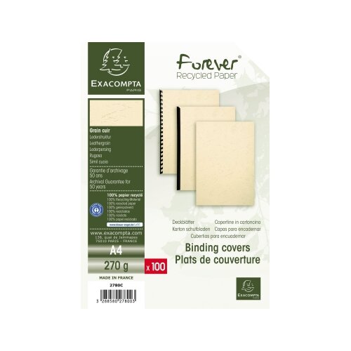 Exacompta Einbanddeckel EVERCOVER 100 St./Pack.