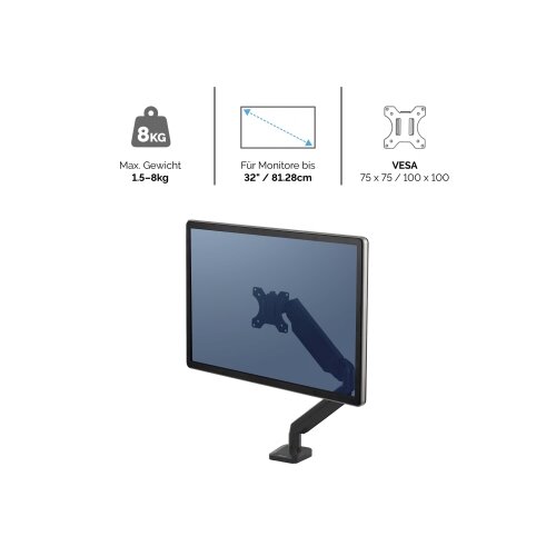 Fellowes® Monitorschwenkarm Platinum Series 1 Arm