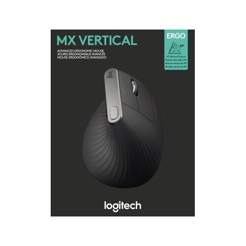 Logitech Optische PC Maus MX Vertical ergonomisch