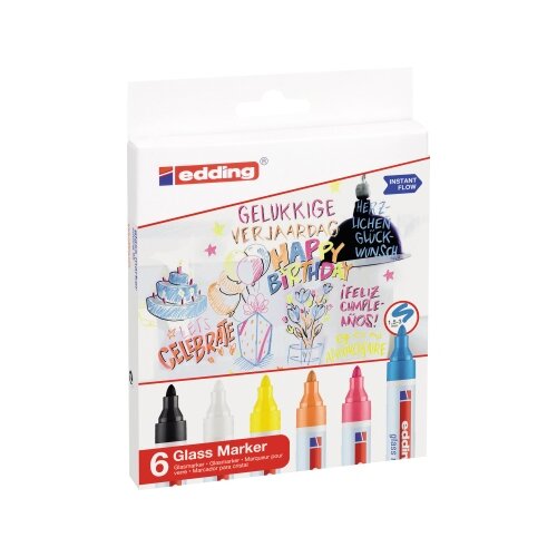 edding Glasboardmarker 95 6 St./Pack.