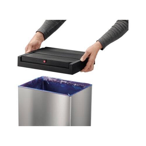 Hailo Abfalleimer Big-Box Swing XL 52 l Edelstahl