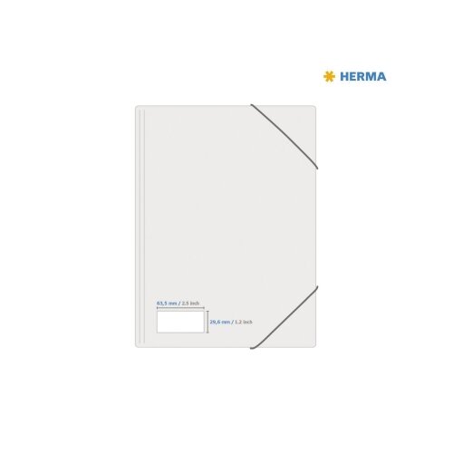 HERMA Typenschildetikett 63,5 x 29,6 mm (B x H) 25 Bl./Pack.