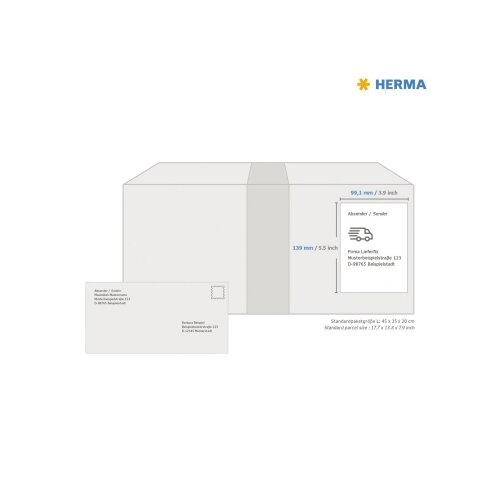 HERMA Folienetikett SPECIAL 99,1 x 139 mm (B x H) 160 Etik./Pack.