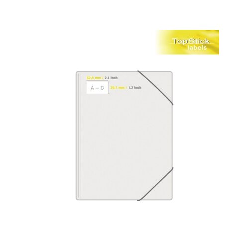Universaletikett TopStick 52,5 x 29,7 mm (B x H), without brand
