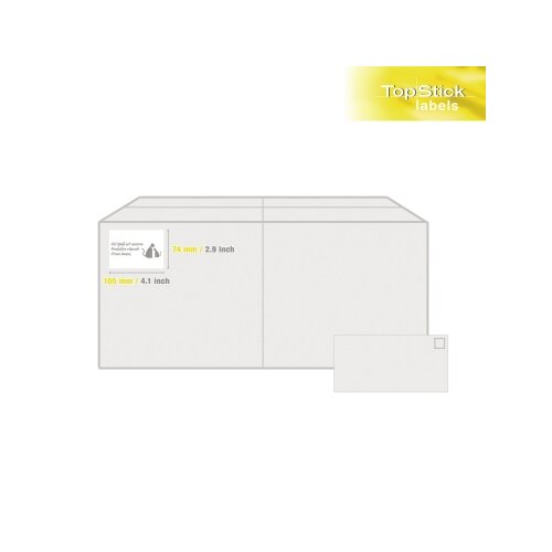 Universaletikett TopStick 105 x 74 mm (B x H), without brand