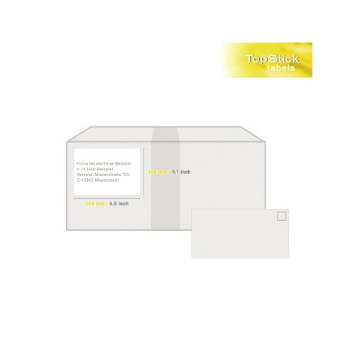 Universaletikett TopStick 105 x 148 mm (B x H), without brand