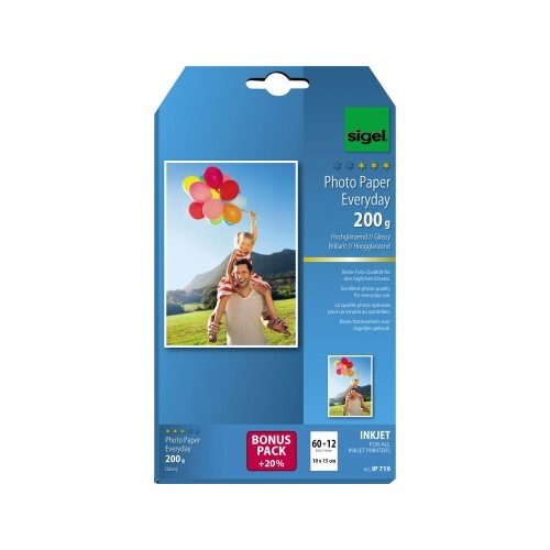 SIGEL Fotopapier Everyday 72 Bl./Pack.