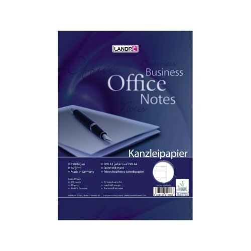Landré Kanzleipapier Business Office Notes Lineatur 25
