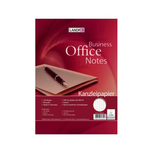 Landré Kanzleipapier Business Office Notes Lineatur 22