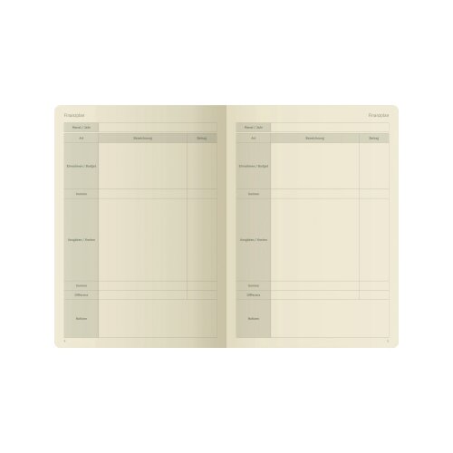 SIGEL Buchkalender Conceptum undatiert Tagesplan