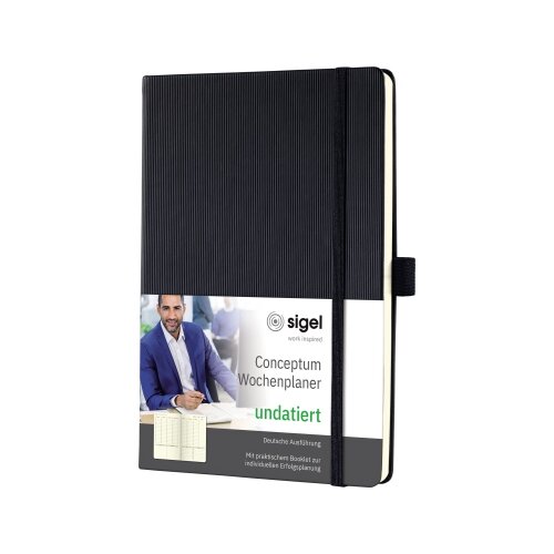 SIGEL Buchkalender Conceptum undatiert Wochenplan